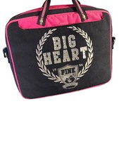 Rare Victoria Secret Pink Y2k Heart Bling Dog Laptop Bag Case*fast Ship