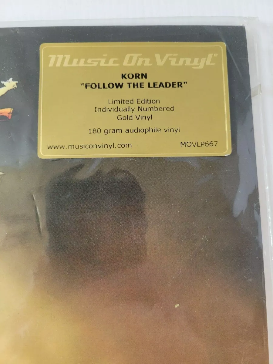 Korn Follow The Leader Limited Edition -- NUMBERED -- Gold Colored Vinyl 2LP