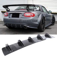 Car Rear Bumper Diffuser Shark Fins Splitter For Mazda 2 3 5 6 CX-3 CX5 CX7