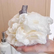 3pcs Mesh Foaming Sponge-Soft Shower Scrubber Bubble Ball Bath Body Skin Cleane