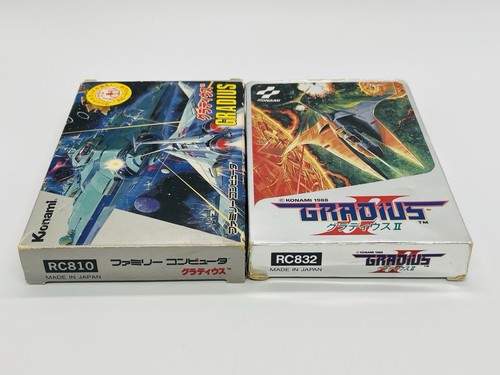 Gradius I & II Set Famicom Japan Tested - Gradius Complete / Gradius II Box Only - Picture 4 of 17