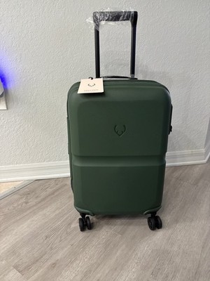 Antler Single Stripe Expandable Carry On Suitcase Color: Green