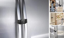 Fridge Freezer Refrigerator Cabinet Lock Latch, 2 Packs 2 Packs Black