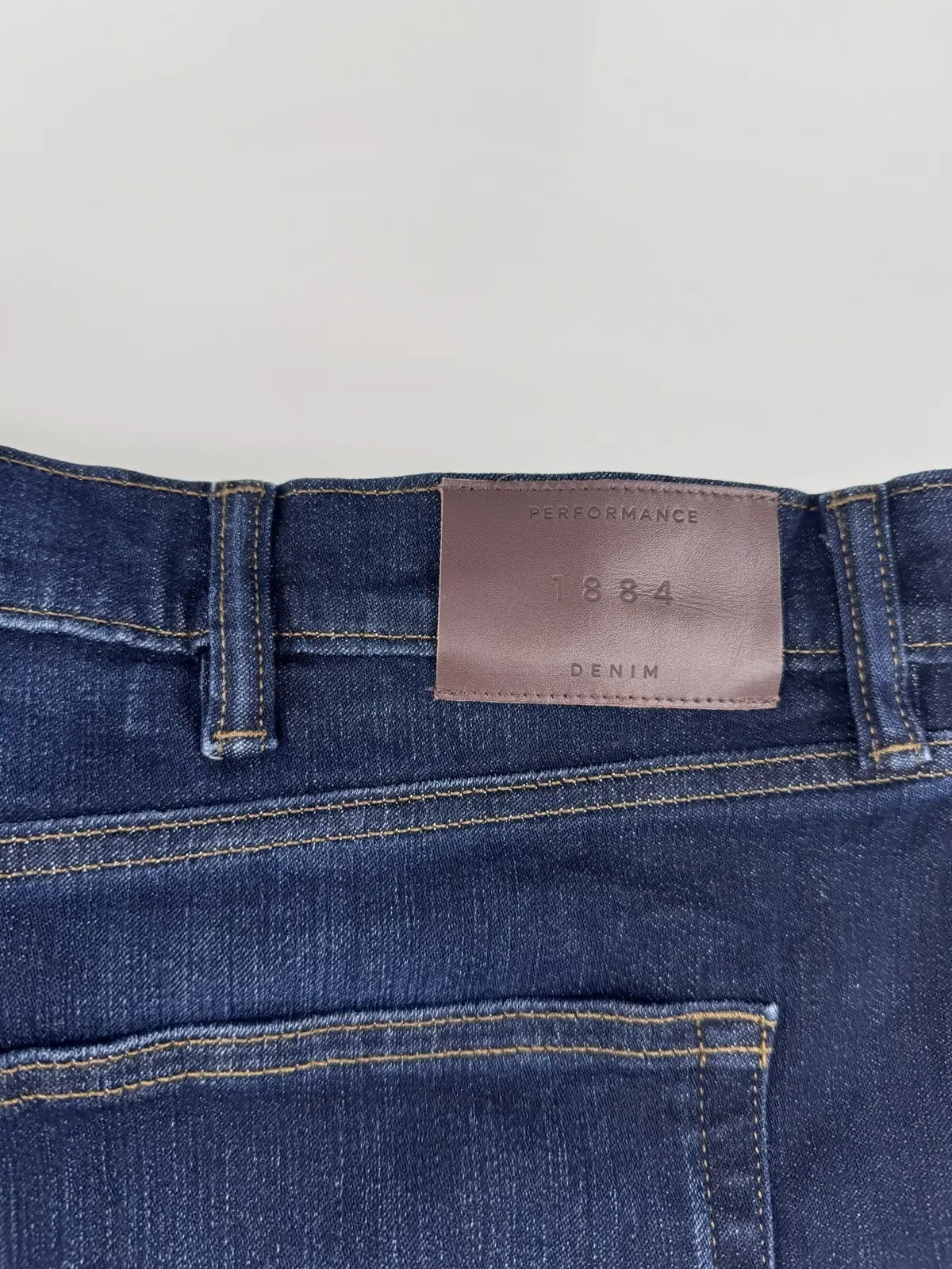 M&S 1884 Performance Denim Slim Fit Jeans | W42 L29 | Indigo | 360° Flex | NEW W image 9