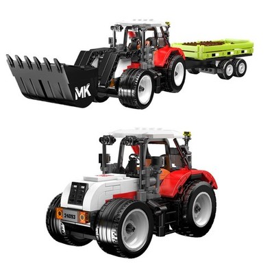 Mould King 24093 Skid Steer Loader With Trailer Building Blocks 504pcs Set