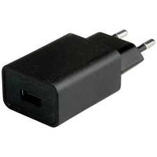 Value 19.99.1093 USB Charger 12W 1x2 USB-A Black Indoor Environment
