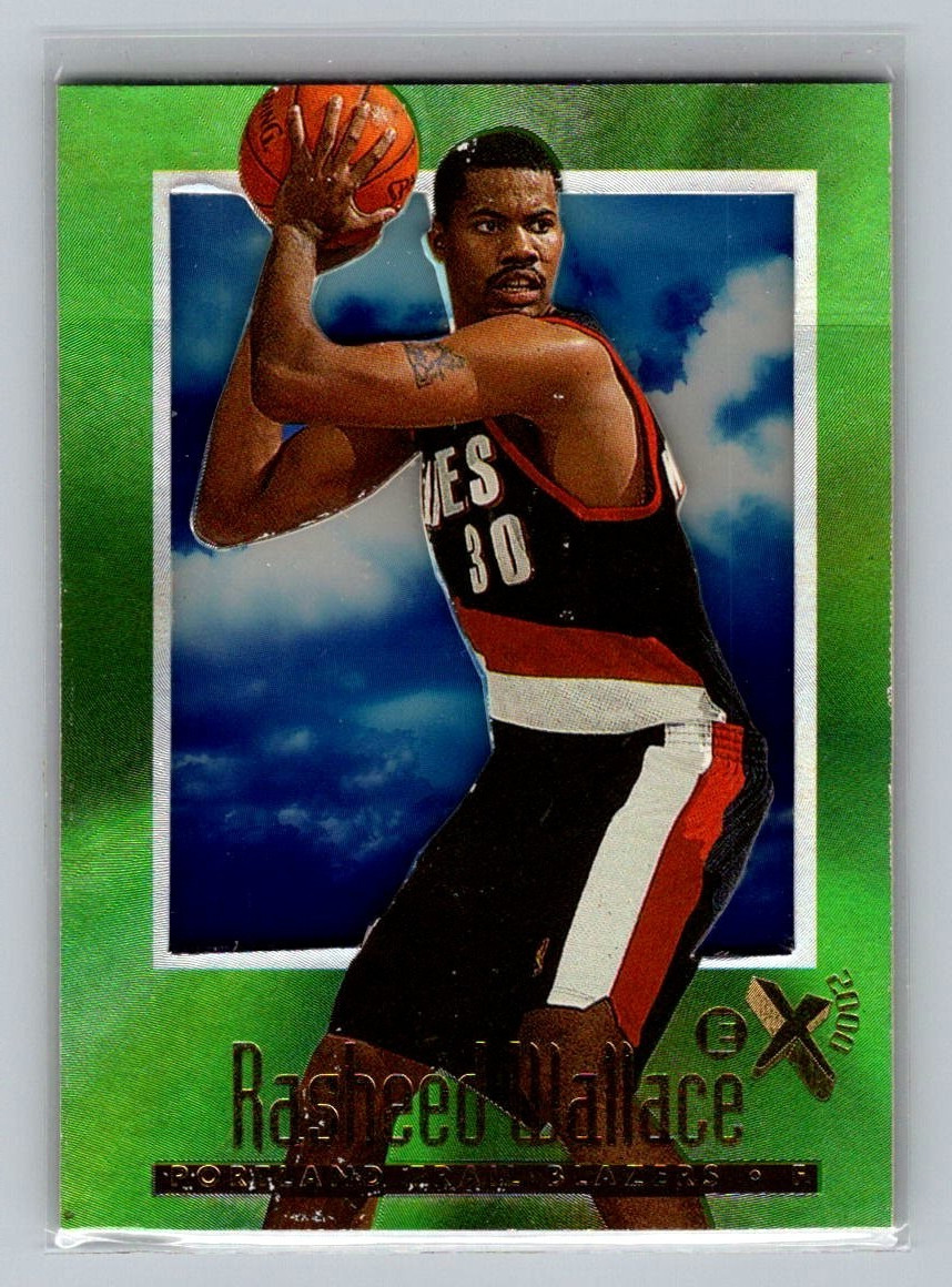 1996-97 Skybox EX 2000 Rasheed Wallace #60 Portland Trail Blazers