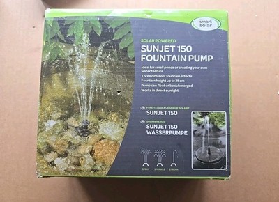 Smarte solarbetriebene Sunjet 150 Springbrunnenpumpe für Teiche 1290100RD