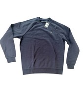Under Armour Men s Blue Crew Neck Fleece Polyester Pullover Sweatshirt L/G