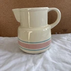 Nelson McCoy Vintage Pink And Blue Stoneware Pitcher Made In Late 70’s