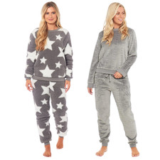 Kraftd Women Pyjamas Warm Fleece Set Winter Soft Twosie Loungewear ultra-soft