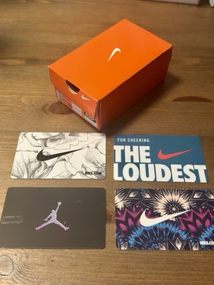 4x Nike Giftcard + Mini Schuhkarton