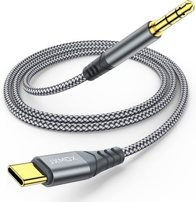 JXMOX USB C to 3.5mm Audio Cable 4ft Type C