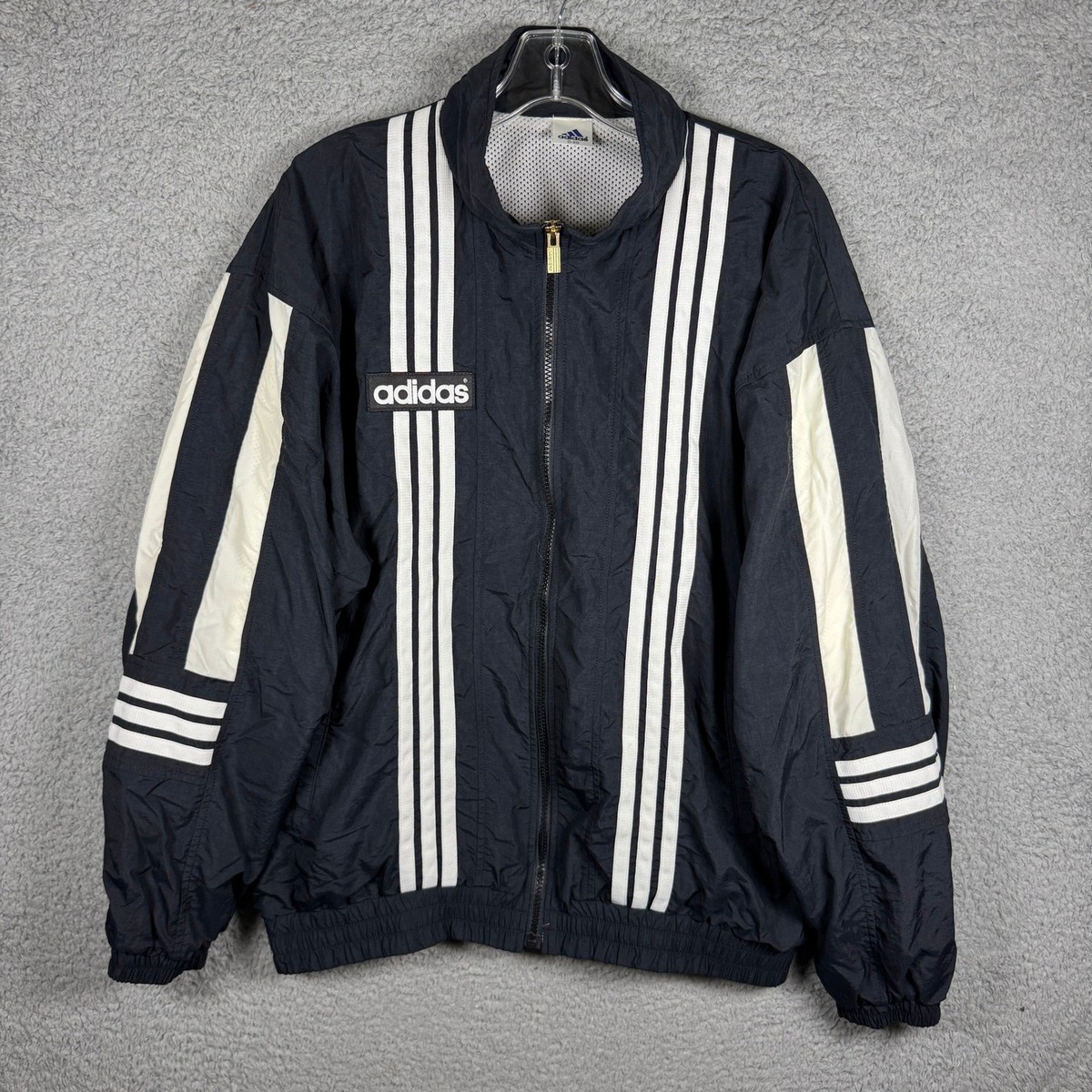Y2K Adidas Vintage Descente Track Jacket Mens XL Japan Striped