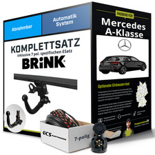 Für MERCEDES A-Klasse Typ W177 Anhängerkupplung abnehmbar +eSatz 7pol 18- NEU
