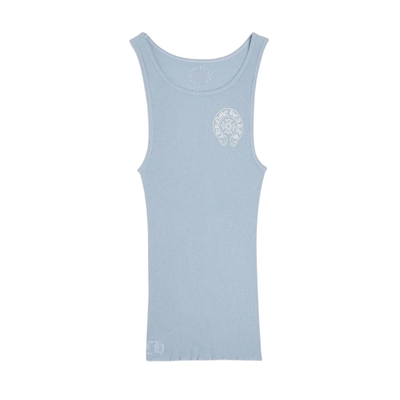 Chrome Hearts Baby Blue Rib Tank Blue | eBay