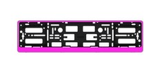 1X PINK HD QUALITY Number Plate Surround HINGED Holder FOR  ANY VAN CAR