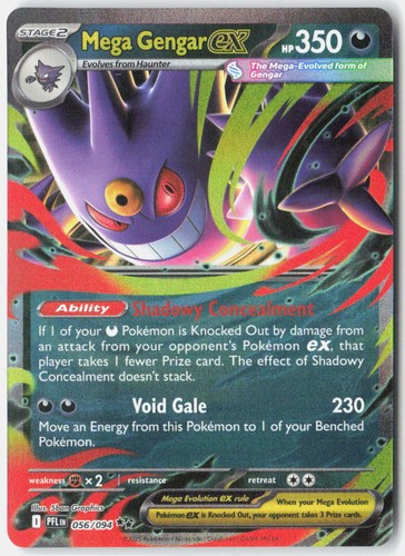 Mega Gengar ex Double Rare ME02: Phantasmal Flames 056/094 NM - Picture 1 of 2