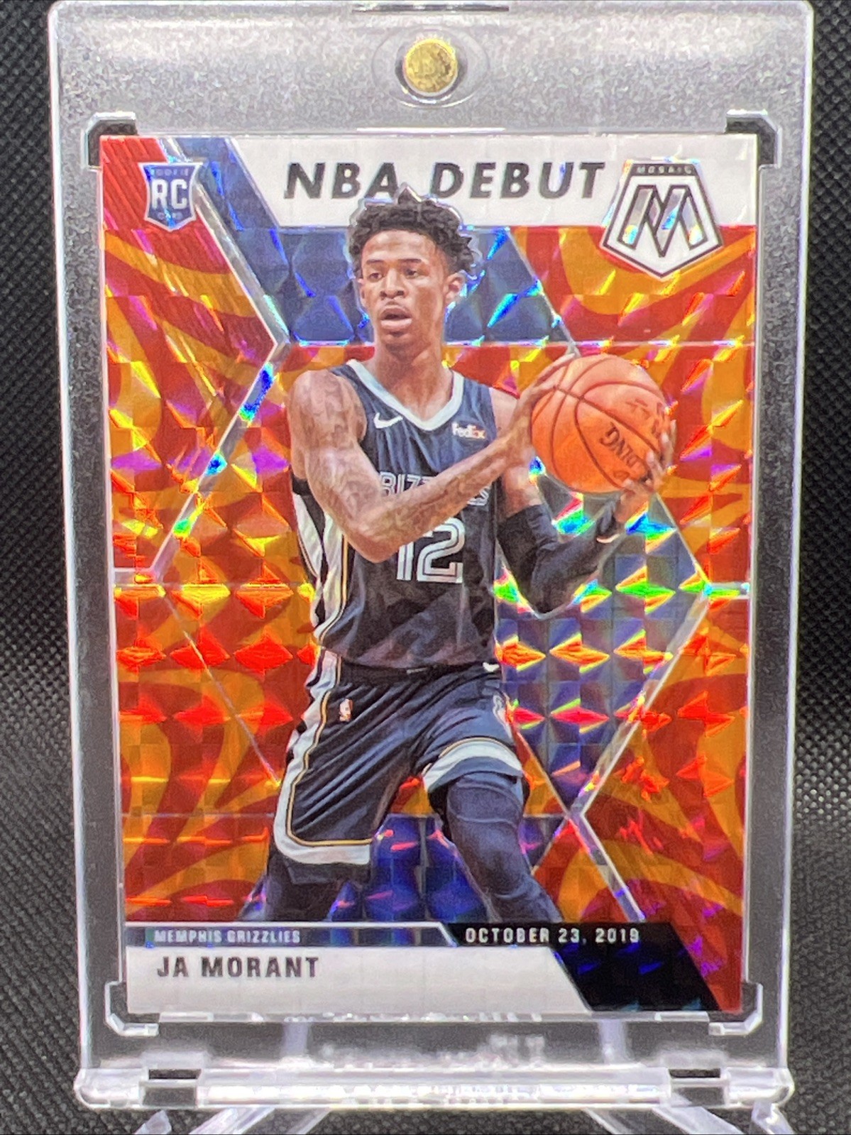 2019-20 Panini Mosaic - NBA Debut Ja Morant #274 Reactive Orange Prizm (RC)