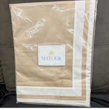 Matouk Alessandra Cotton Sateen KING Pillowshams Ambrosia / Bone