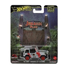 Jurassic Park '92 Jeep Wrangler Sahara - Hot Wheels Entertainment 1:64 ✅