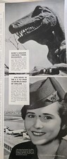 1940 Sinclair Opaline Motor Oil Tyranosaurus Dinosaur airlines stewardess Ad