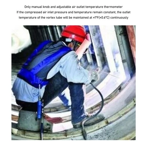 Air Conditioning Vest Vortex Tube Lightweight Durable Cooling For Artisans At Wo - product listing photo