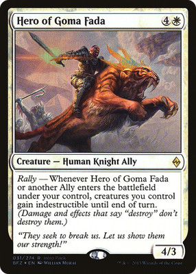 Hero of Goma Fada #31 (Foil) (MP) Unique and Miscellaneous Promos UMP Magic MTG
