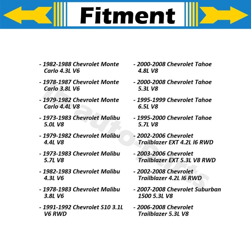 2X juntas en U delanteras traseras SKF para Chevrolet Malibu 1973 1974 1975 1976 1977 Foto 3 de 4