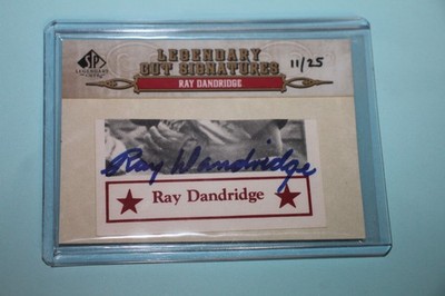 2011 SP LEGENDARY CUTS NO.149 LIMITED EDITION 11/25 SIGNED RAY DANDRIDGE CARD NM