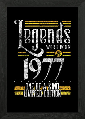 Legends were born in 1977 Gerahmtes Wandbild Poster Leinwanddruck Bild