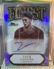 2024-25 Topps Finest Zach Collins Finest Autographs Auto Chicago Bulls