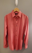Banana Republic Mens 16.5/L Slim Fit Coral/Pink Dress Shirt NWOT's.