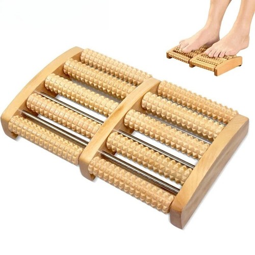 Holz Fußmassagegerät Roller Reflexzonenmassage für Stress Fitness Gesundheit - Bild 2 von 14