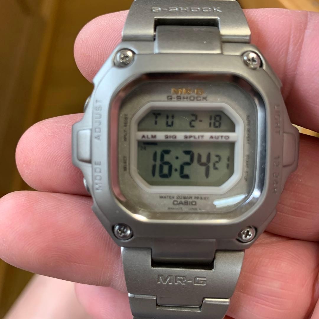 CASIO G-SHOCK MRG-110T Men's Watch Color Silver Digital No Battery