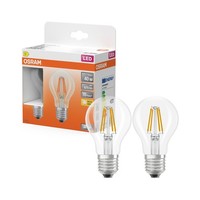 2 X Osram Led Star Classic Filament A60 Birne 3,4W = 40W E27 Klar 470Lm Warmweiß