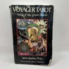 Voyager Tarot: Way of the Great Oracle [Paperback] Signed Wanless, James