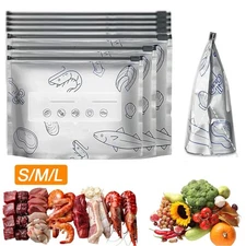 Reusable Aluminum Foil Sealable Storage Bags, Aluminum Foil Freezer Slider Bags