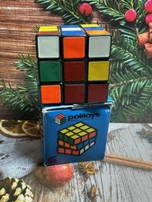 Vintage Hungarian Magic Cube rubiks Cube Style Puzzle, Original Box