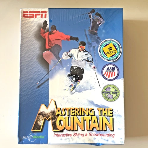 Mastering The Mountain Interactive Skiing & Snowboarding Pro Lessons CD-ROM ESPN