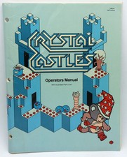 Original Vintage Atari Crystal Castles arcade game manual and schematics.