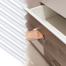 12Pcs Cabinet Door Protector, 18" x 3/4" for 9/16"- 11/16" Thick Cabinet, White