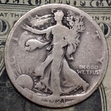 1921-S Walking Liberty Half Dollar