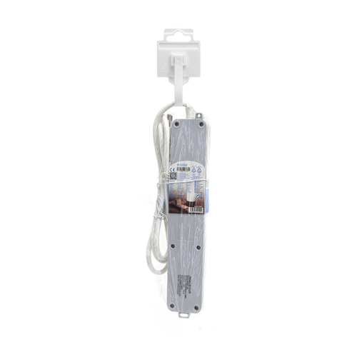 MULTIPRESA CIABATTA ELETTRICA 7 POSTI CON INTERRUTTORE GENERALE CAVO DA 1,5 METR - Foto 5 di 5