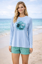 Sea turtle Marine Life Sport Long Sleeve UPF 50 T-Shirt Sport UV Sun Protection