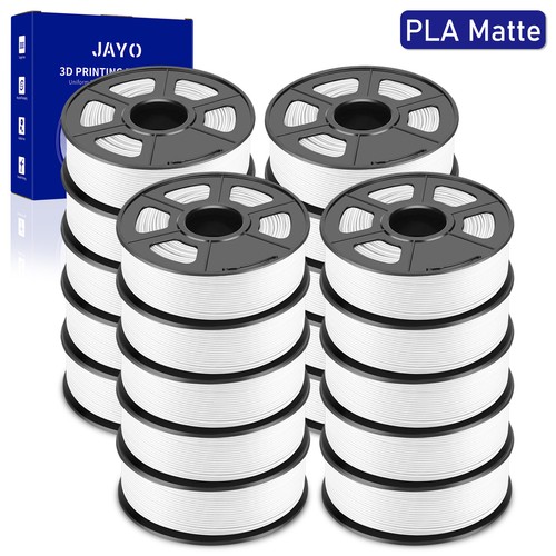 JAYO 20*1.1KG PLA Matte White 1.75mm Filament 3D Non-glossy Neatly Wound Smooth