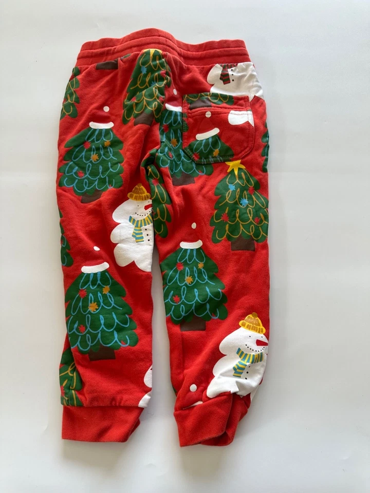 Pantalones deportivos Stella McCartney 4Y muñeco de nieve árbol de Navidad rojo vacaciones Foto 2 de 4