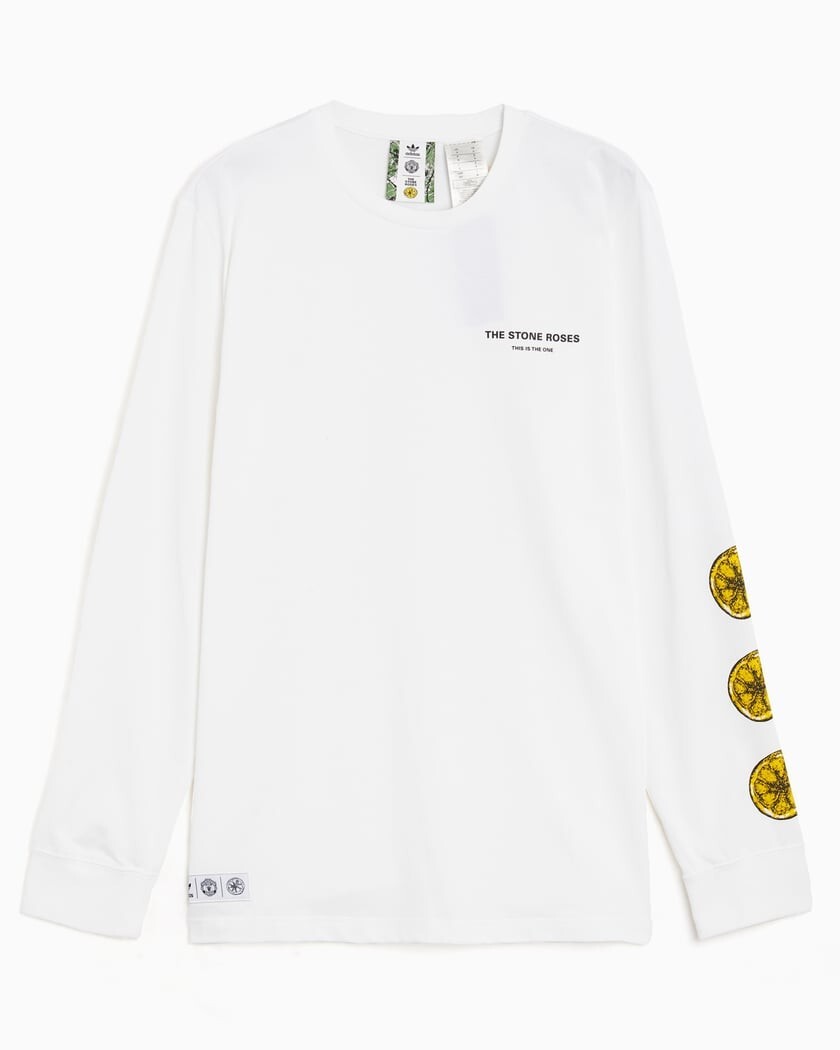 adidas X Manchester United X Stone Roses Long Sleeve T Shirt adidas X Manchester United X Stone Roses Long Sleeve T Shirt