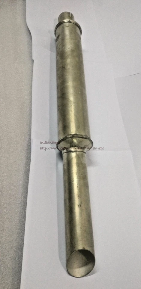 SILENCIADOR Y TUBO DE ESCAPE (ESTAÑO) CON CLIP PARA INDIO 741 NÚMERO DE PIEZA: 93489 Foto 2 de 4