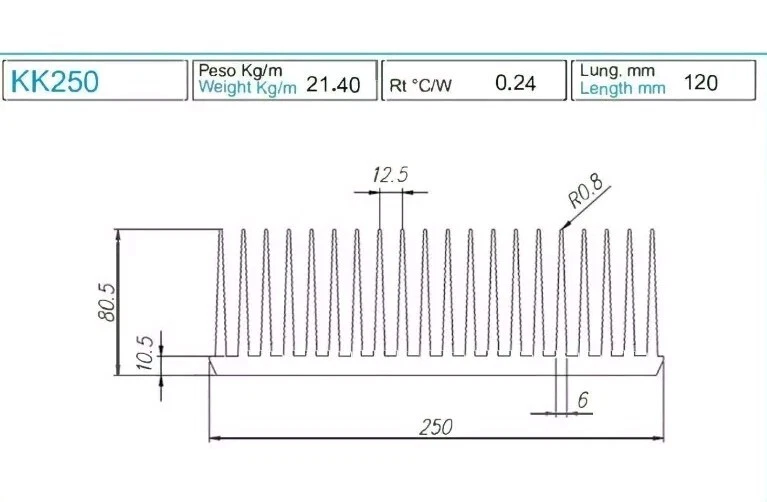 Dissipatore in alluminio di grandi dimensioni Amplificatore - Immagine 3 di 3